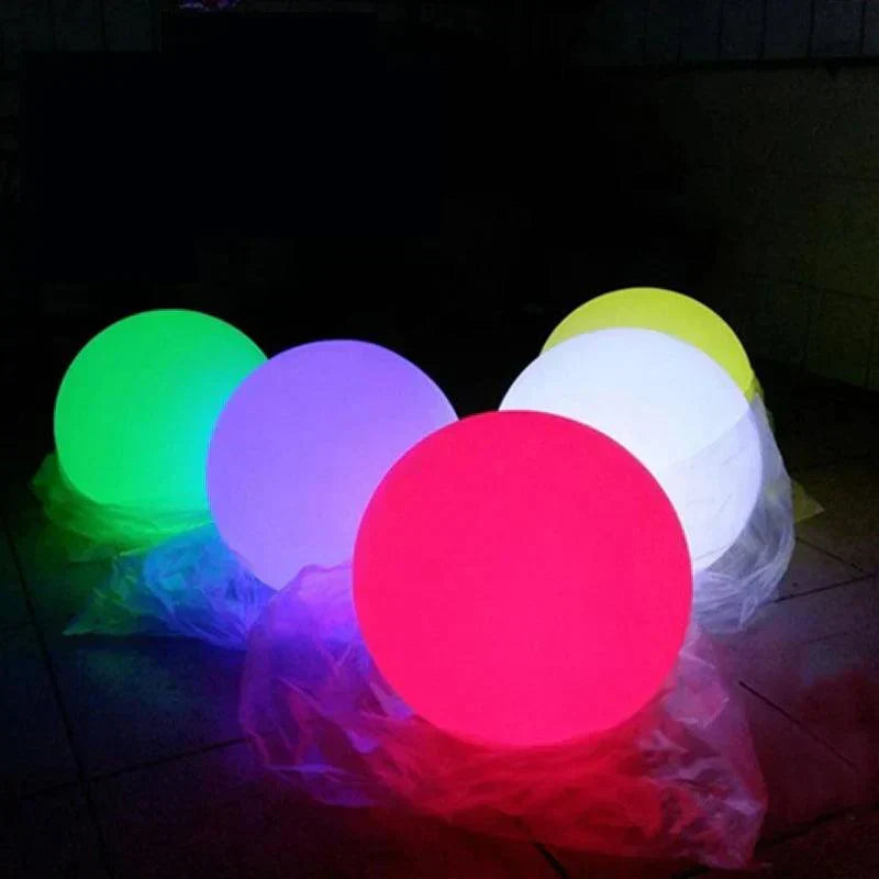 LED Ball Floor Lamp | Color Changing Waterproof Design
