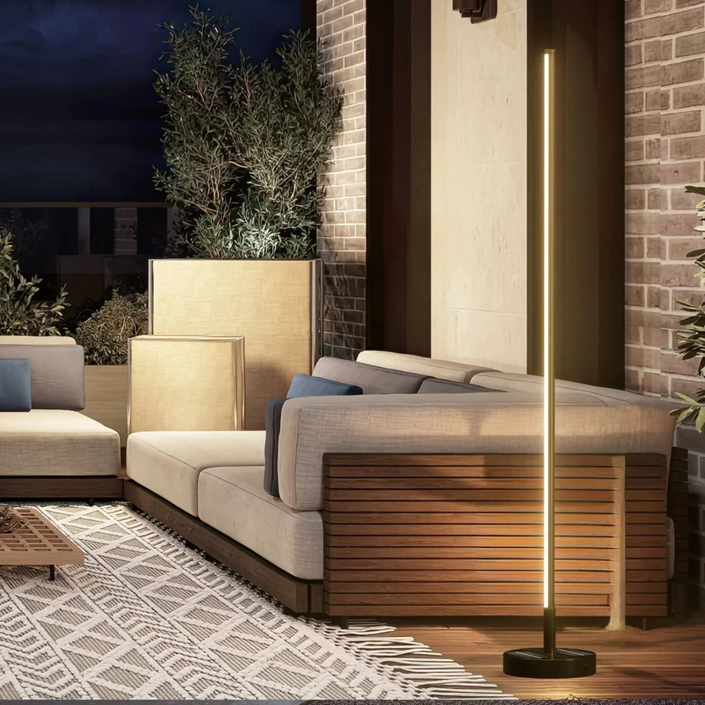 Modern Solar Floor Lamp | LED Outdoor Garden Light
