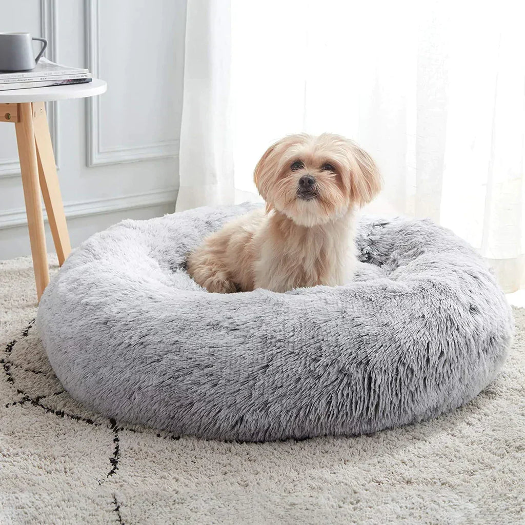 Plush Round Dog Bed | Ergonomic Support for All Breeds