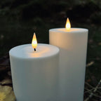 Outdoor LED Flameless Candles | Waterproof Remote Control Set of 3
