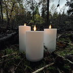 Outdoor LED Flameless Candles | Waterproof Remote Control Set of 3