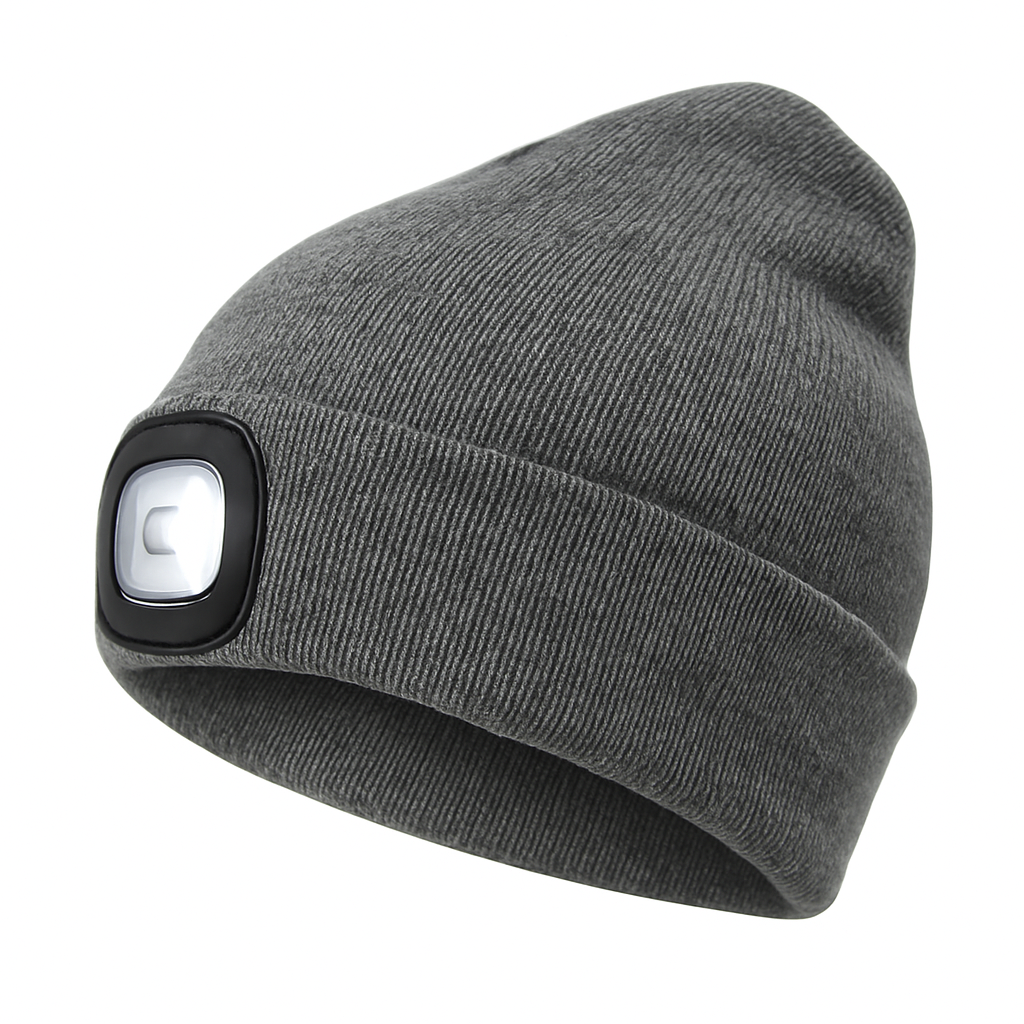 LED Beanie Hat | Rechargeable Light Knit Winter Cap