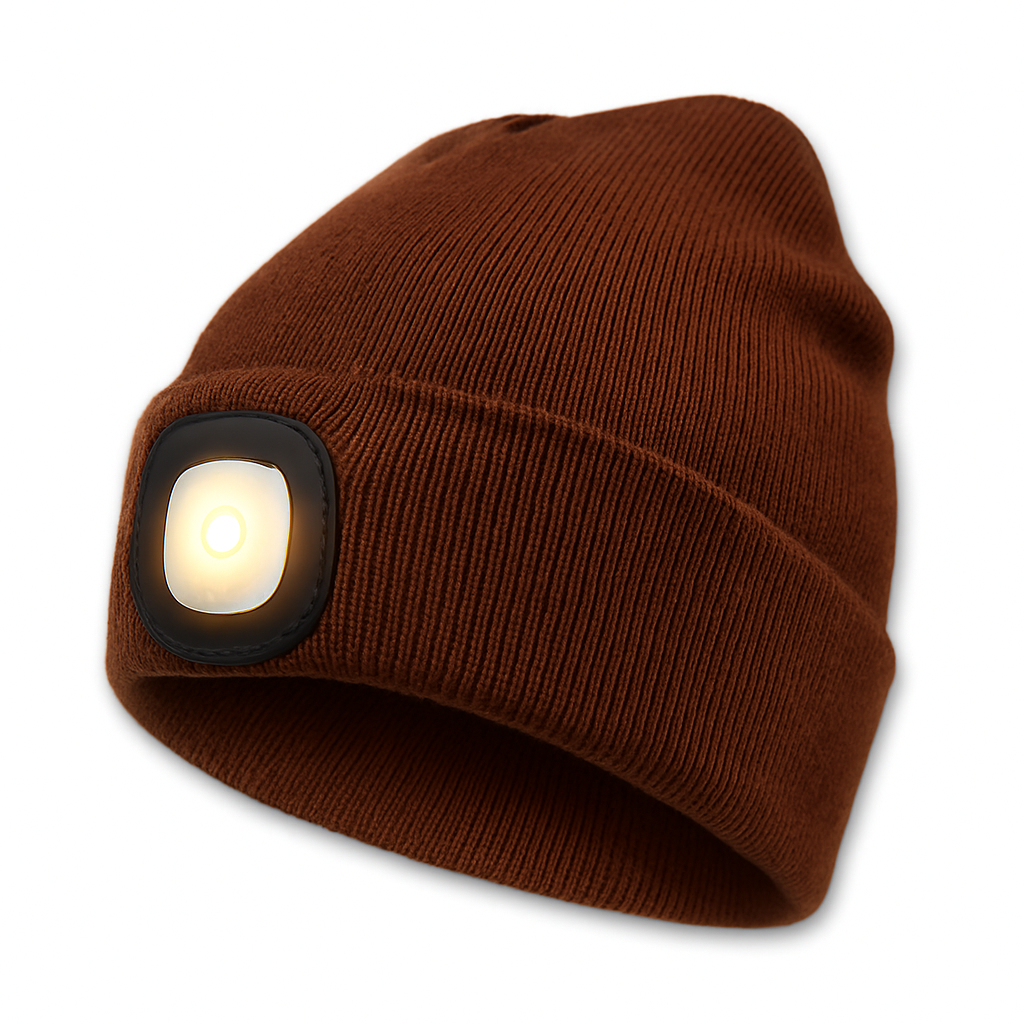 LED Beanie Hat | Rechargeable Light Knit Winter Cap