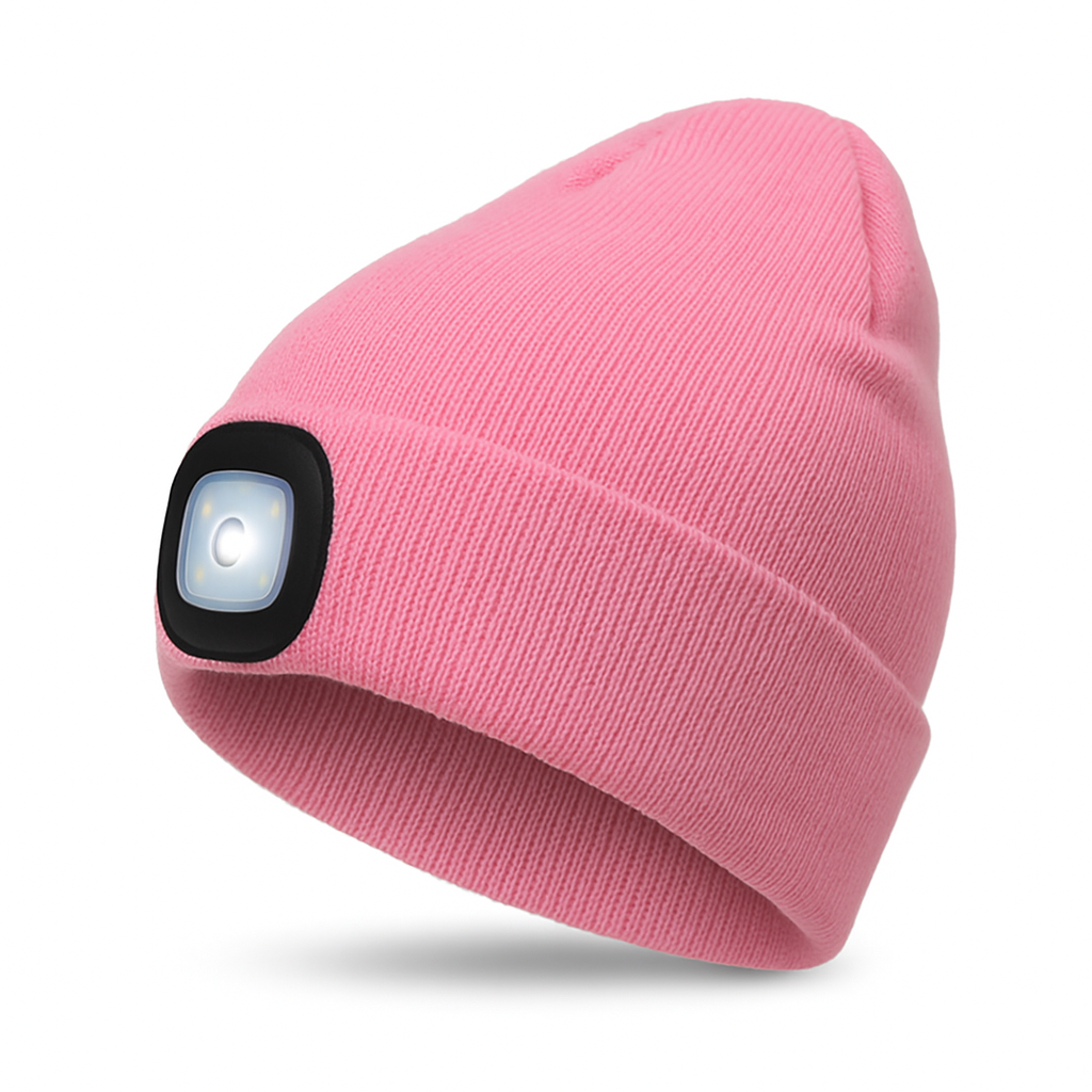 LED Beanie Hat | Rechargeable Light Knit Winter Cap