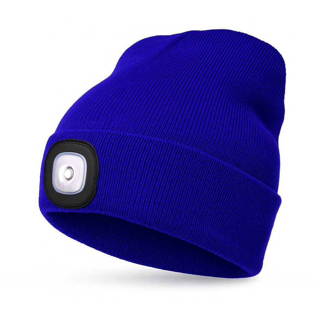 LED Beanie Hat | Rechargeable Light Knit Winter Cap