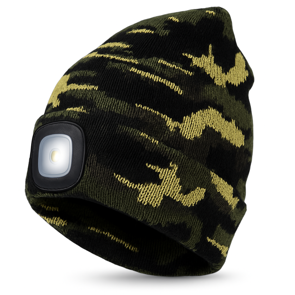LED Beanie Hat | Rechargeable Light Knit Winter Cap