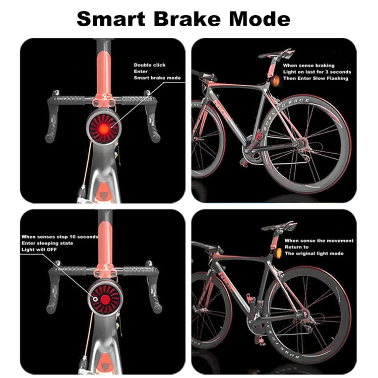 Smart Bicycle Rear Light | USB Rechargeable with Brake Sensor