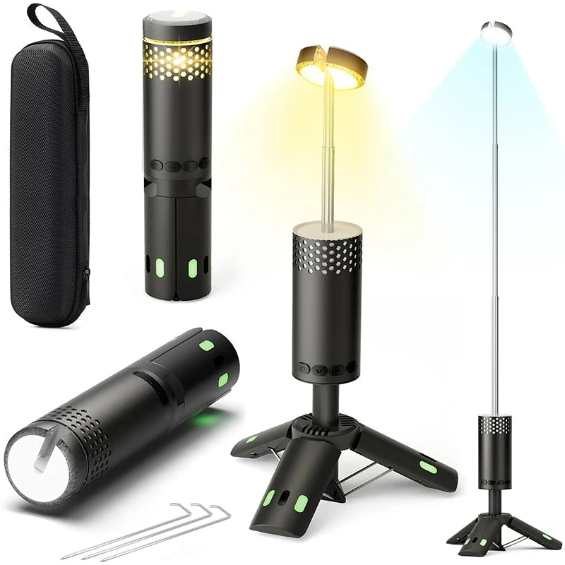 Rechargeable LED Camping Lantern | Tripod Stand with Power Bank