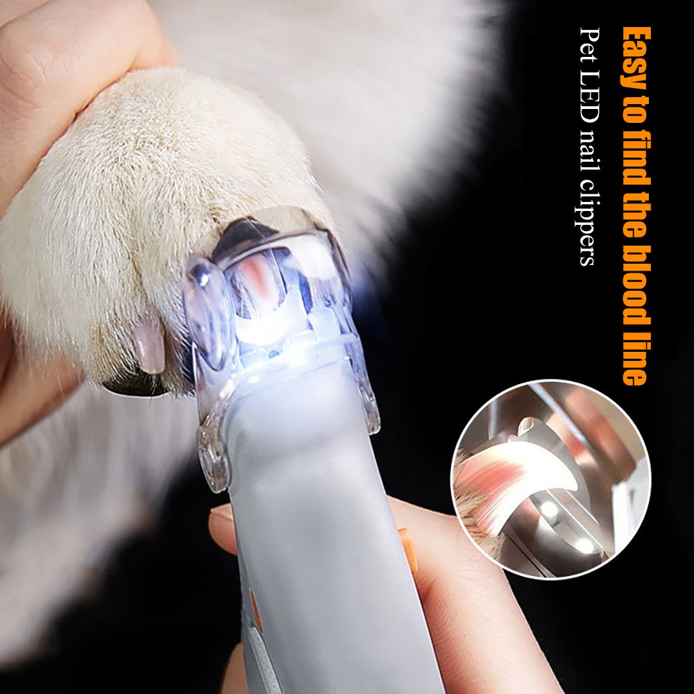 LED Pet Nail Clippers | 5x Magnification with Safety Guard