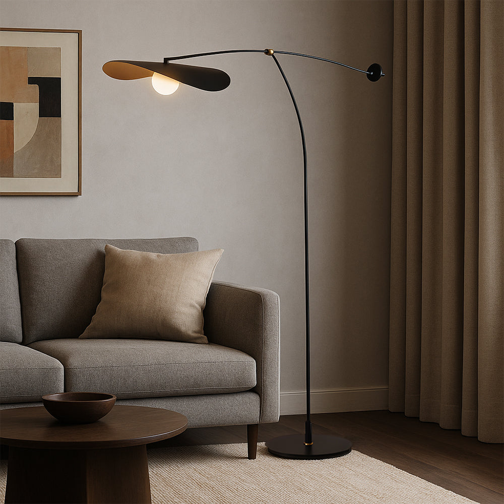 Modern Arc Floor Lamp | Adjustable Metal Design