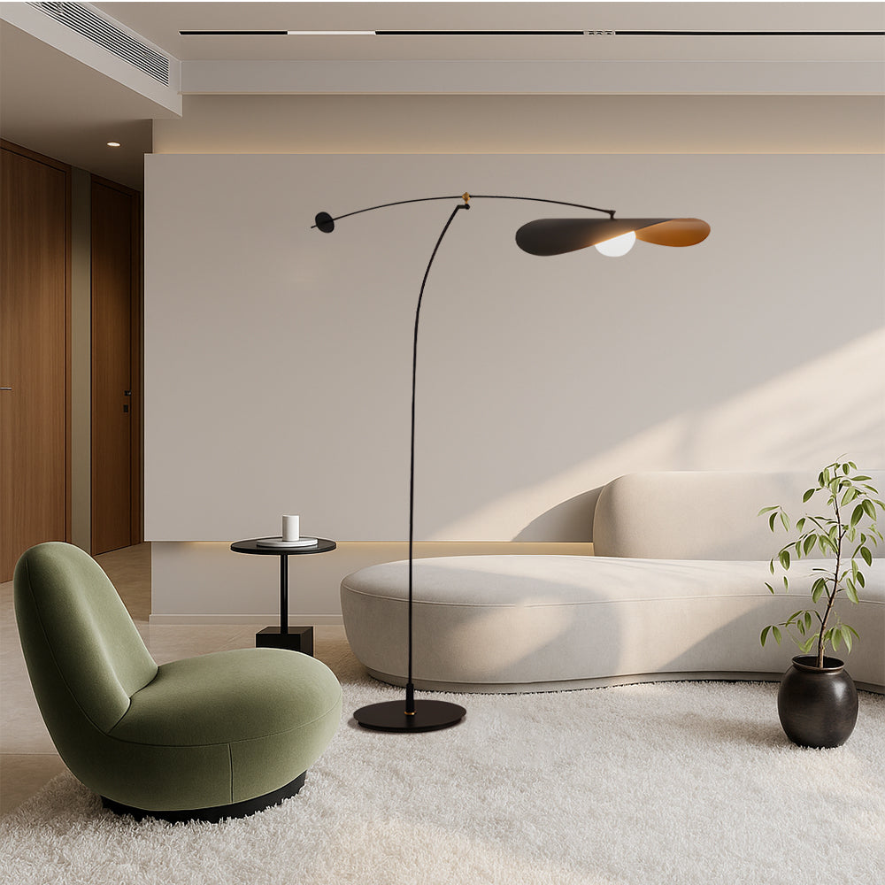 Modern Arc Floor Lamp | Adjustable Metal Design
