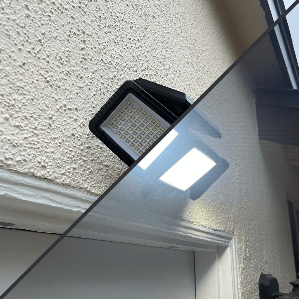 Solar Motion Security Light | Three Adjustable LED Heads with Remote