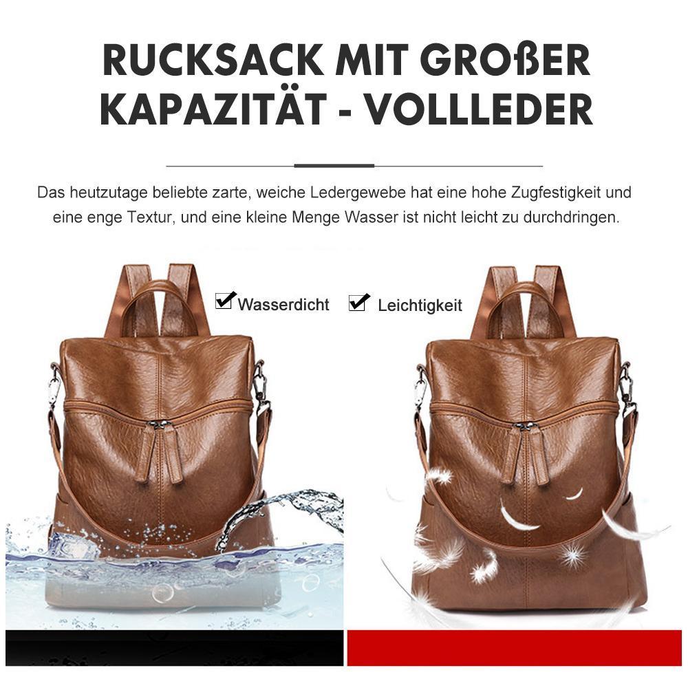 Leather Backpack | Anti-Theft Convertible Design