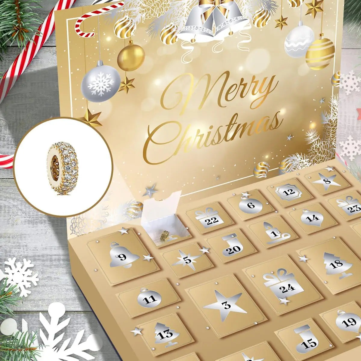 Christmas Advent Calendar | 24 Piece Jewelry Set