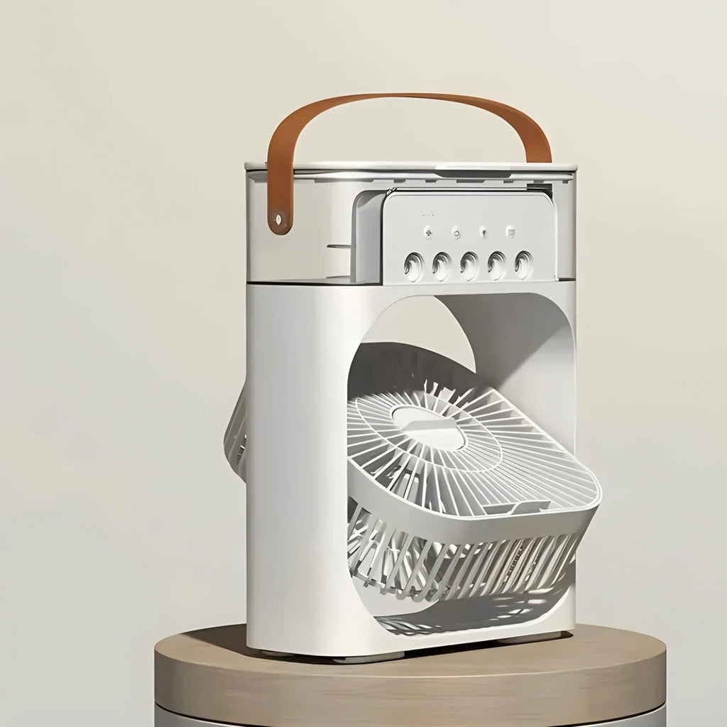 Smart Portable Air Cooler | 3-in-1 Fan With LED Ambient Light