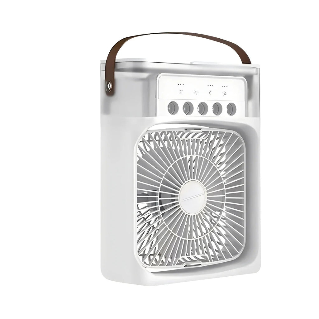 Smart Portable Air Cooler | 3-in-1 Fan With LED Ambient Light
