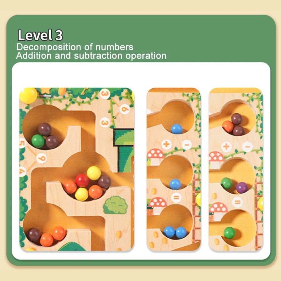 Montessori Magnetic Maze Toy | Educational Learning Board Game
