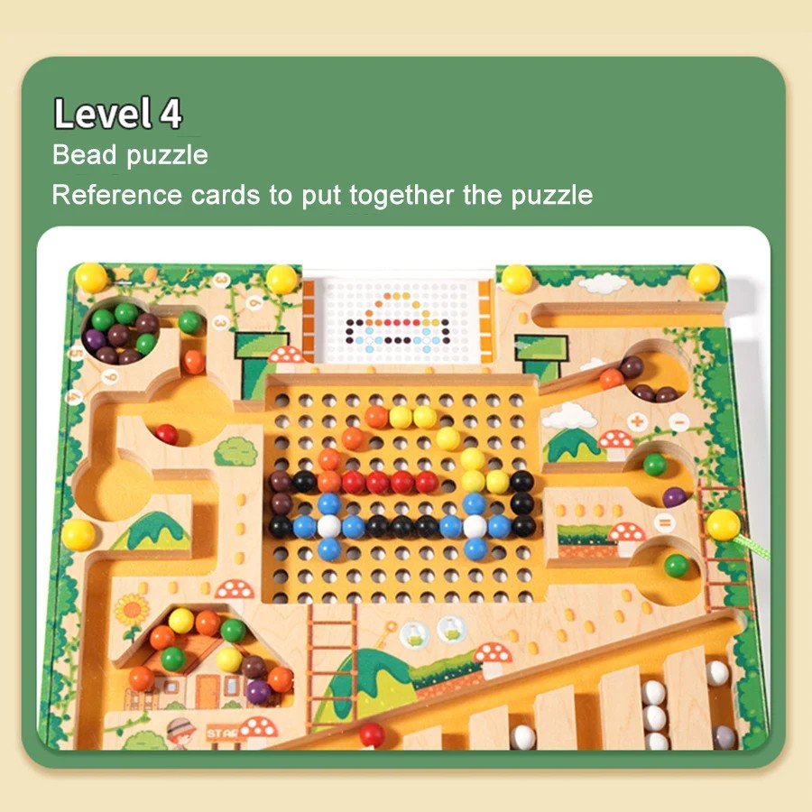Montessori Magnetic Maze Toy | Educational Learning Board Game