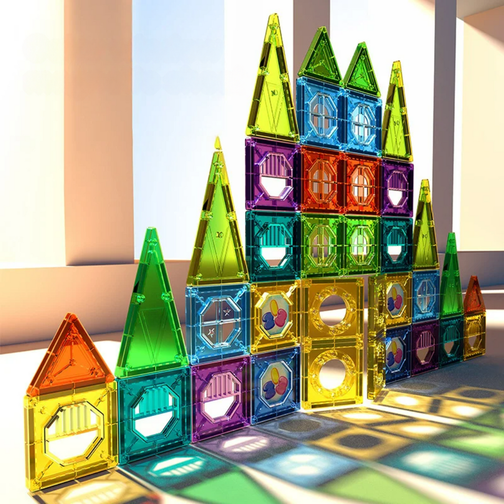Magnetic Building Blocks | Colorful STEM Construction Set