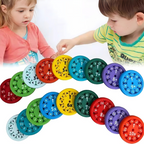 Educational Math Fidget Spinners | Colorful Learning Discs Set