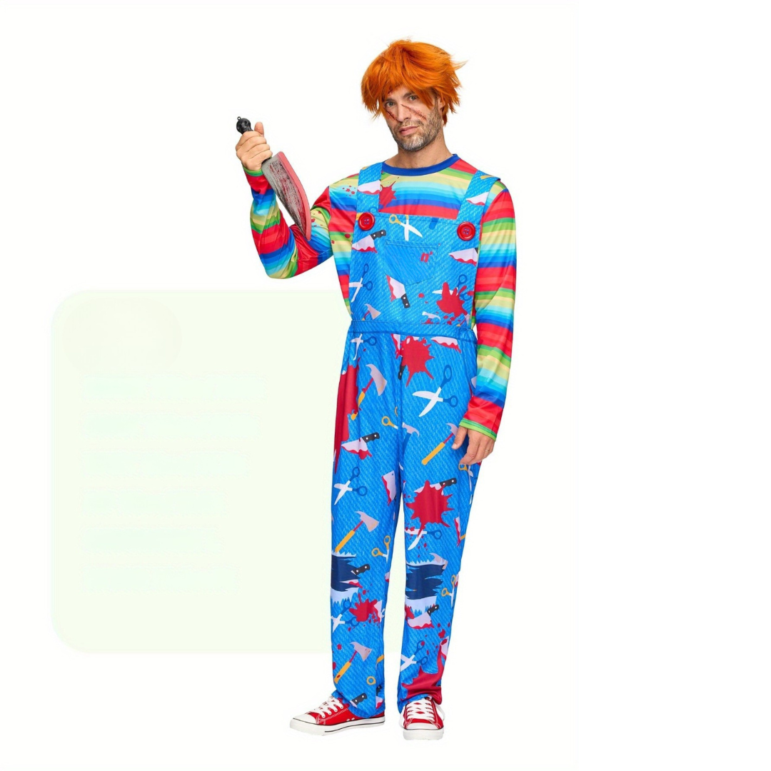 Halloween Horror Costume | Striped Jumper With Bloody Pattern
