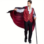 Gothic Vampire Costume | Victorian Style Cape and Vest Set