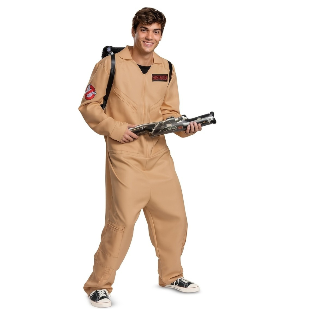 Halloween Costume Jumpsuit | Utility Style Beige Coveralls