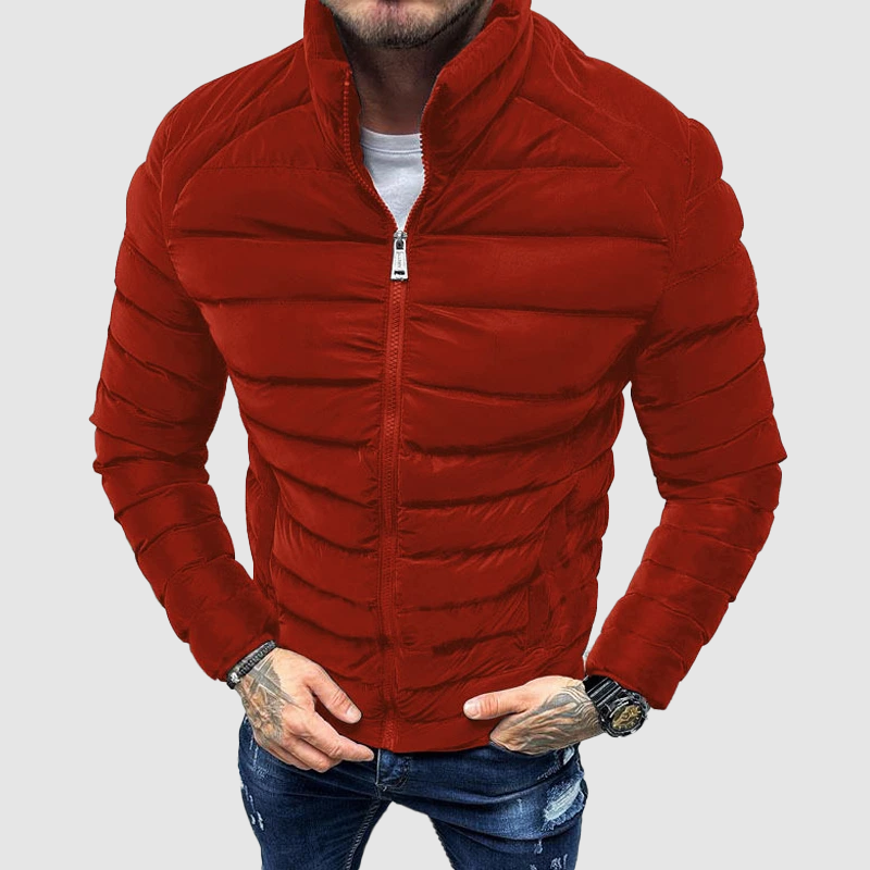Men's Quilted Puffer Jacket | Slim Fit Winter Design