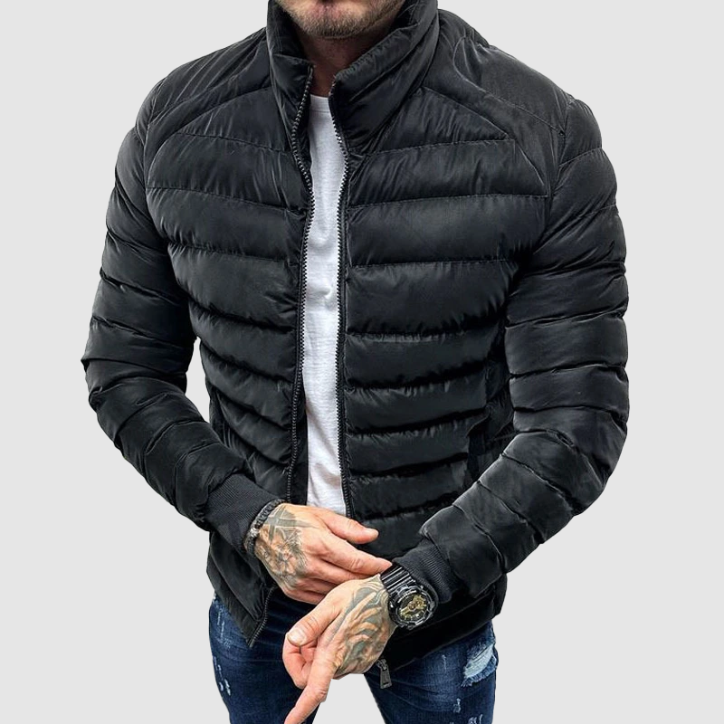 Men's Quilted Puffer Jacket | Slim Fit Winter Design