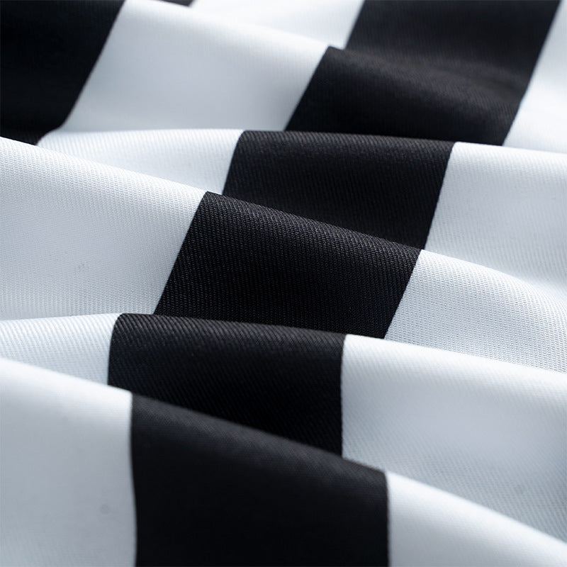 Striped Costume Suit | Black and White Movie Character Design
