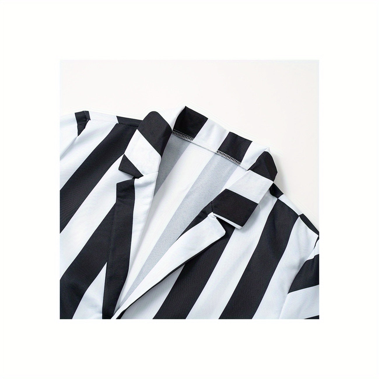 Striped Costume Suit | Black and White Movie Character Design