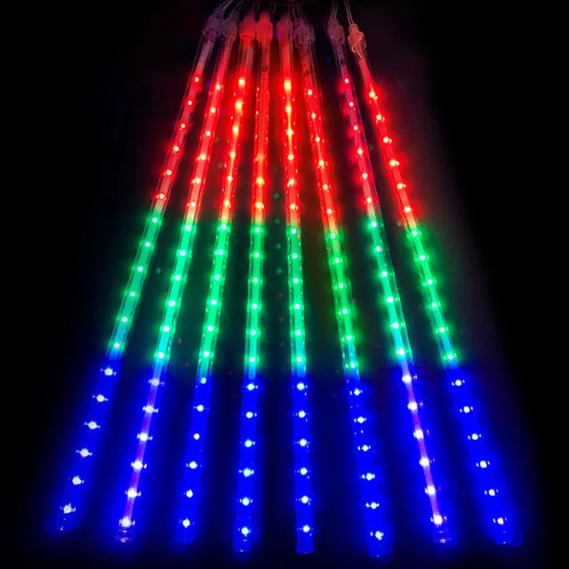 Meteor Shower String Lights | Cascading LED Outdoor Display