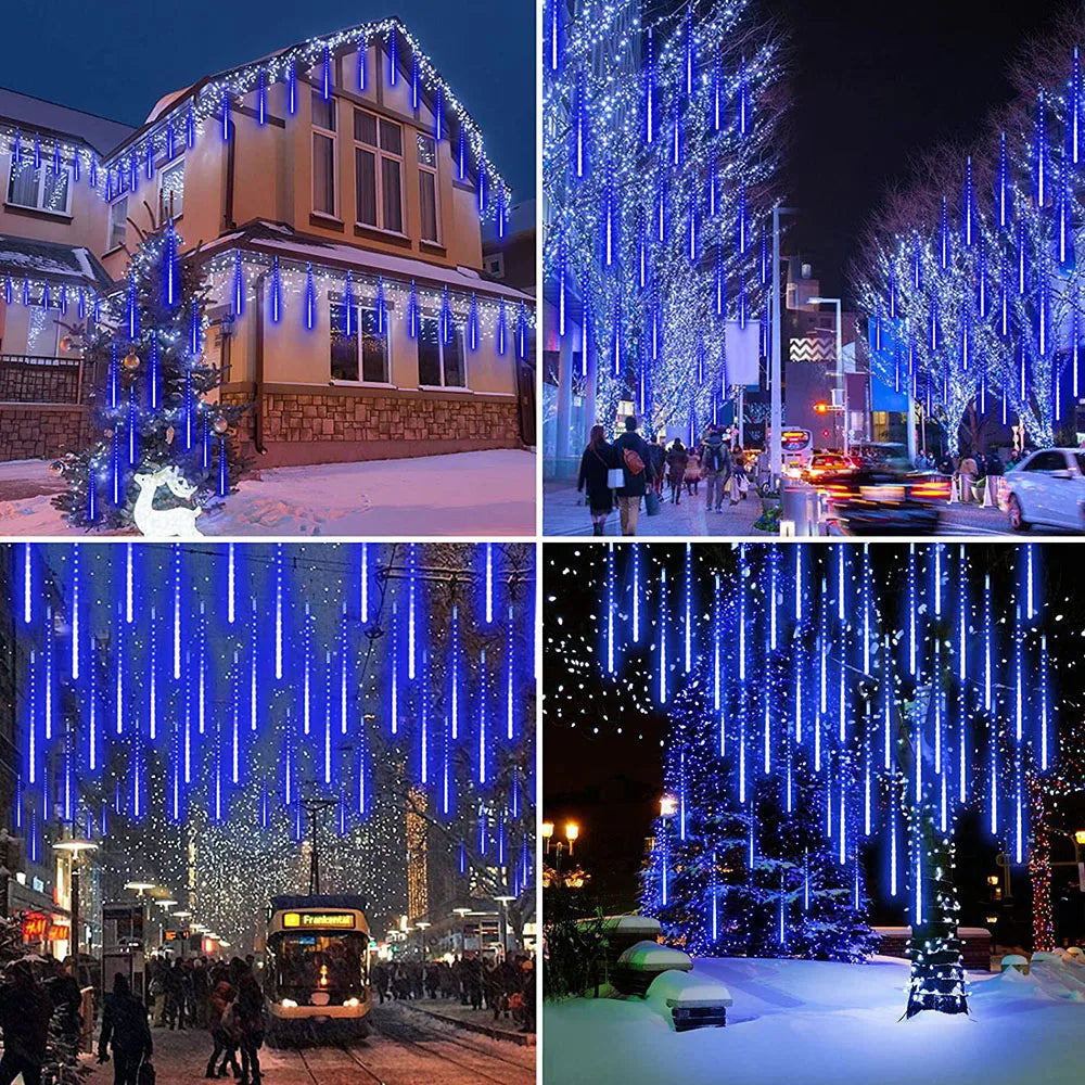 Meteor Shower String Lights | Cascading LED Outdoor Display