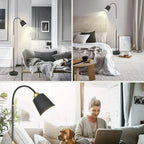 Modern LED Floor Lamp | Adjustable Metal Reading Light