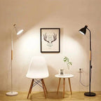 Modern LED Floor Lamp | Adjustable Metal Reading Light