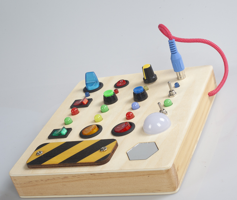 Montessori Busy Board | LED Light Interactive Learning Panel