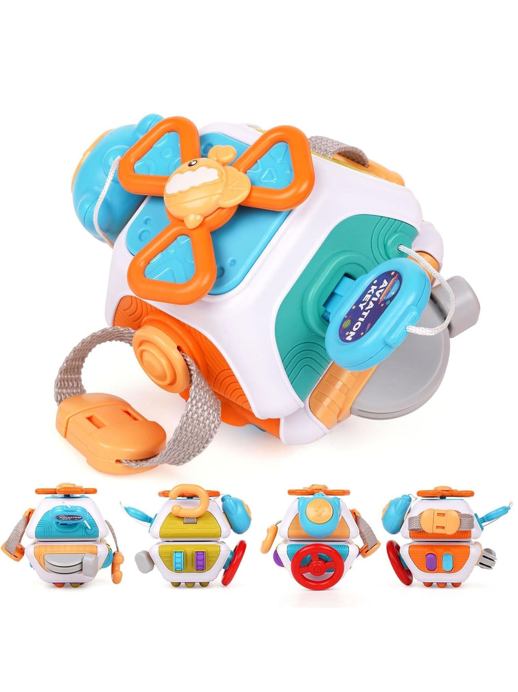 Interactive Learning Cube | 6-Activity Sensory Development Toy