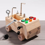 Montessori Activity Board | Wooden Traffic Light Learning Toy