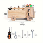 Wooden Activity Board | Montessori Traffic Light Learning Toy