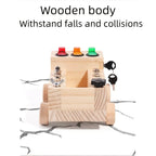Montessori Activity Board | Wooden Traffic Light Learning Toy