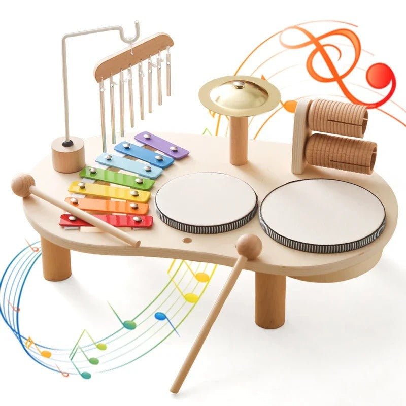 Wooden Musical Learning Set | Multi-Instrument Discovery Station