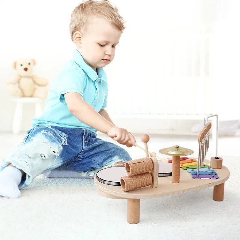 Wooden Musical Learning Set | Multi-Instrument Discovery Station