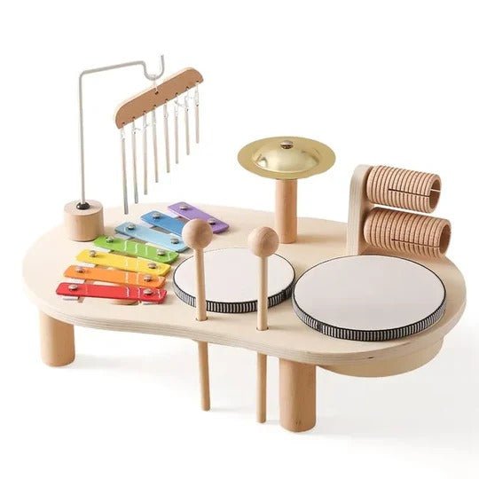 Wooden Musical Learning Set | Multi-Instrument Discovery Station