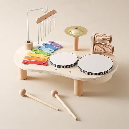 Wooden Musical Learning Set | Multi-Instrument Discovery Station