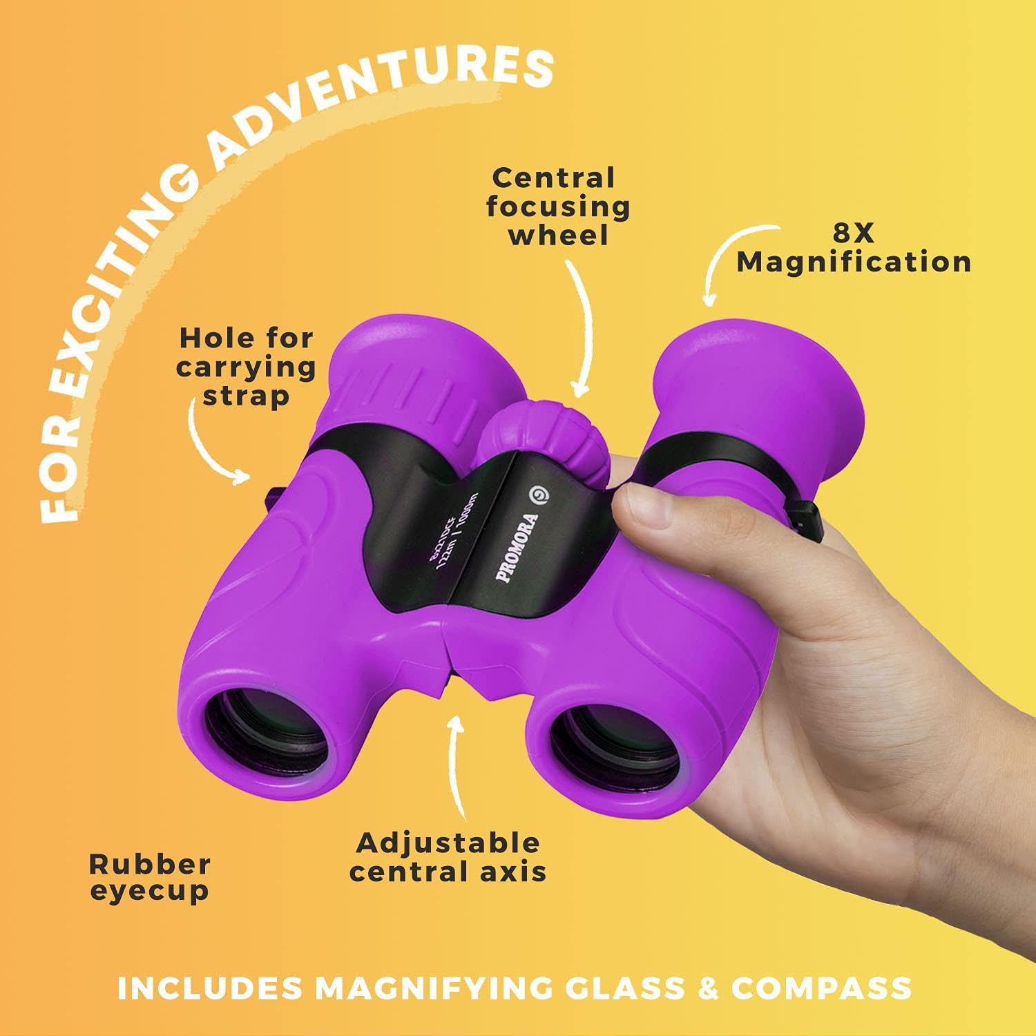 Kids Binoculars | 8x21 Compact Outdoor Adventure Set