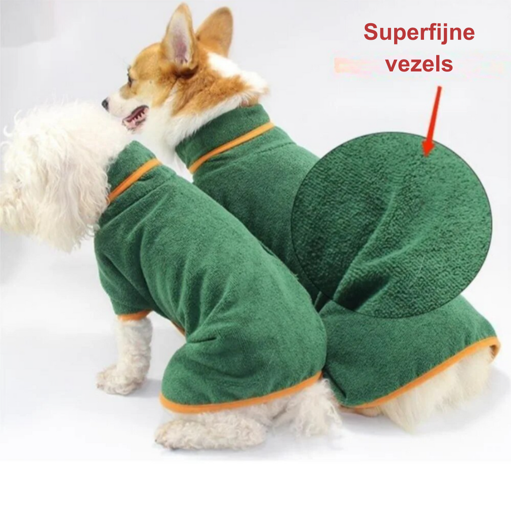 Dog Bathrobe | Fast-Drying Microfiber With Adjustable Fit