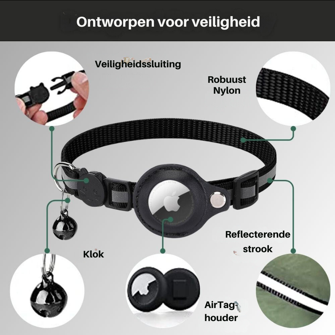 Cat GPS Collar | Reflective Safety Design with Quick Release