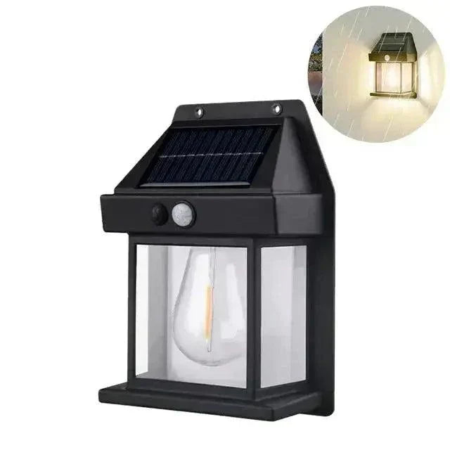 Vintage Solar Wall Light | Motion Sensor LED Lantern