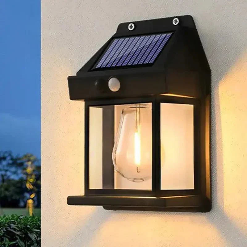 Vintage Solar Wall Light | Motion Sensor LED Lantern