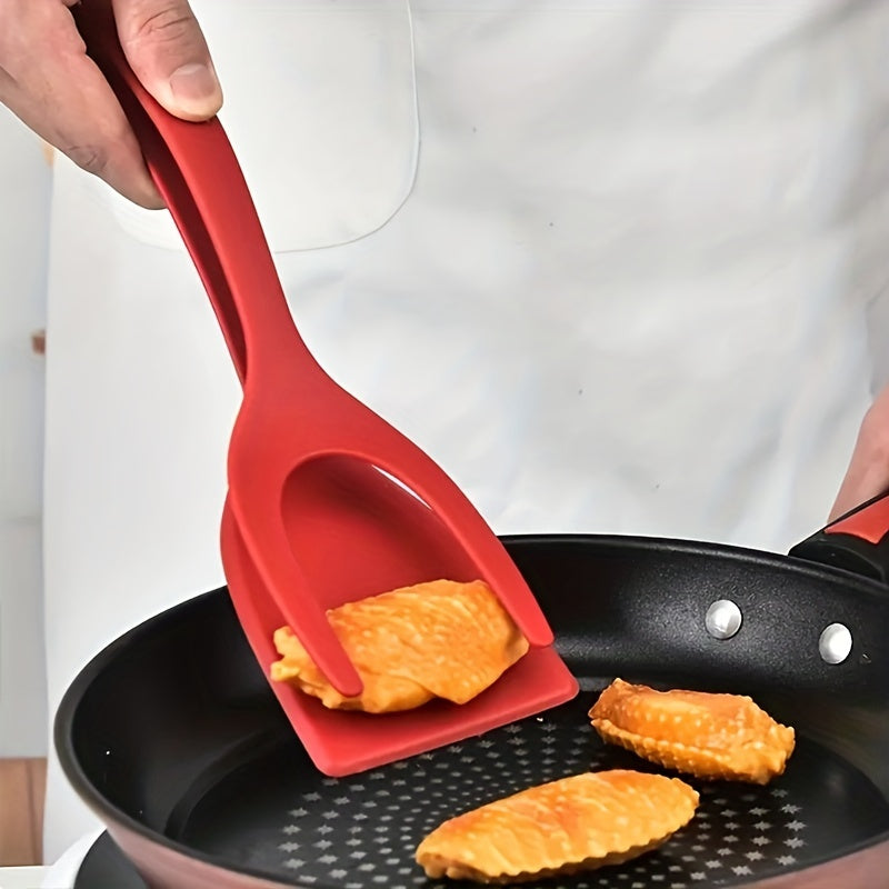 Nylon Cooking Tongs | 2-in-1 Spatula Combo Heat-Resistant